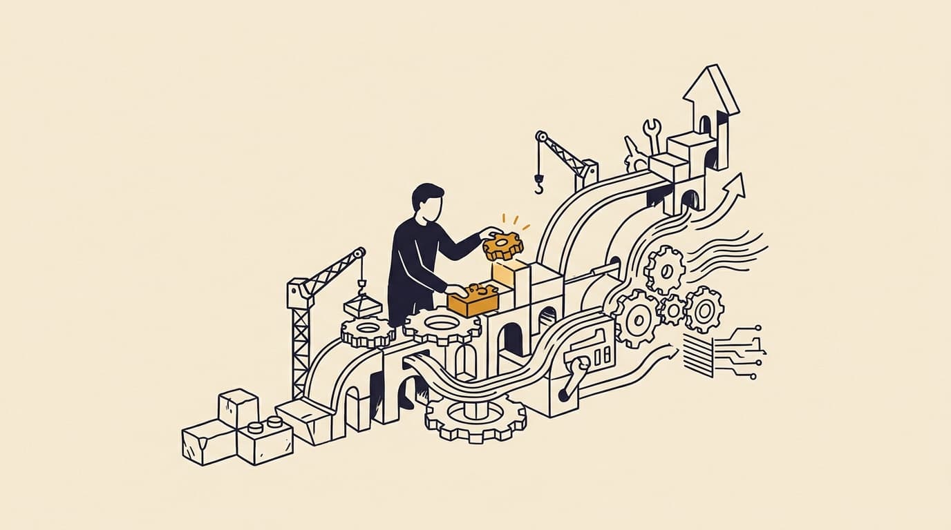Prova editorial image for the AI builder path for marketers.