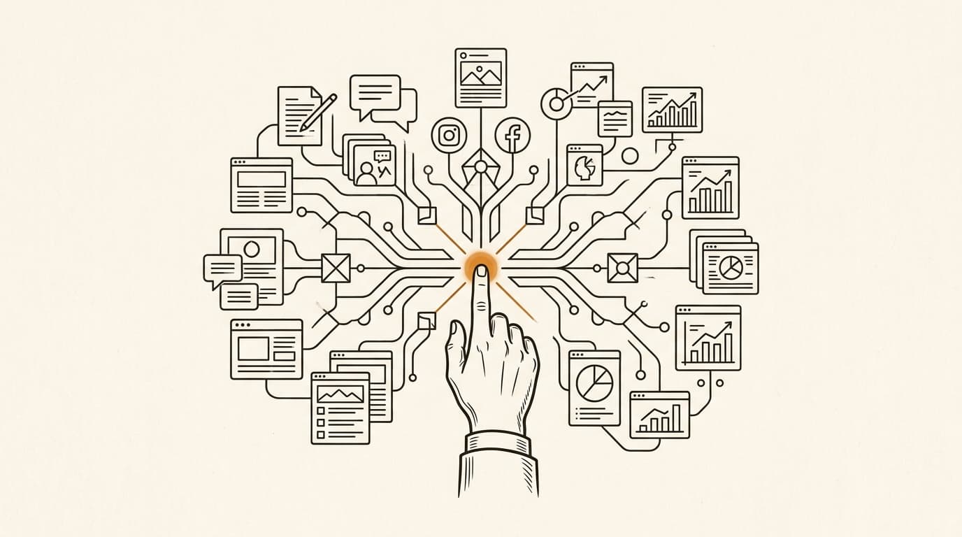 Prova editorial image for an AI operating system for marketing teams.