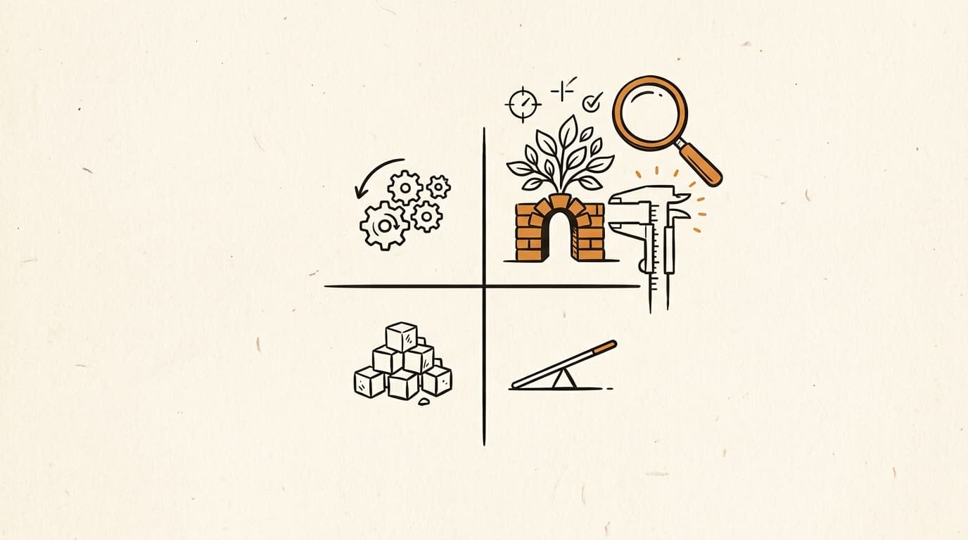 Prova editorial image of an AI use case prioritization matrix for marketing teams, plotted by impact and feasibility.