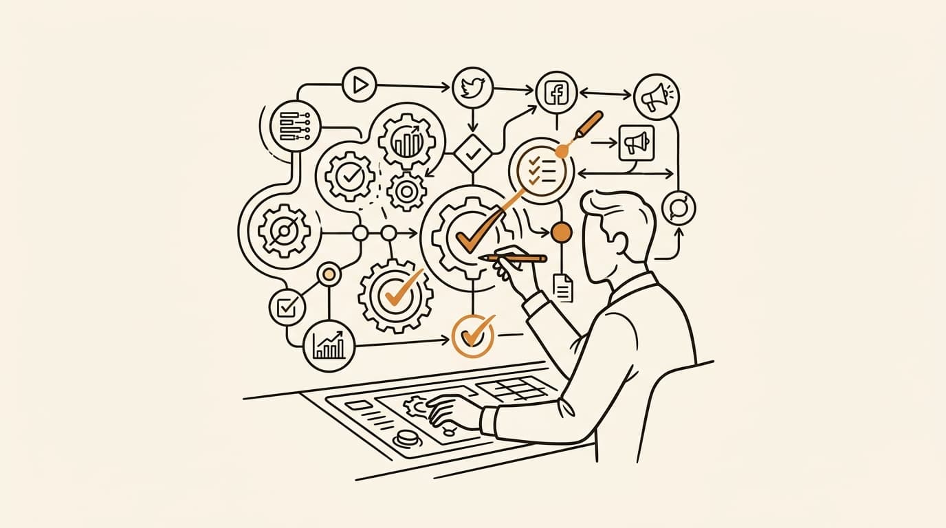 Prova editorial image for an AI workflow audit template for marketing teams.